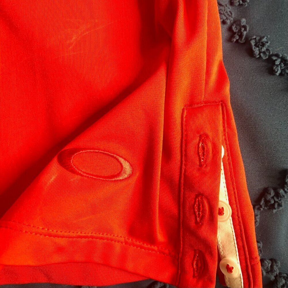 Oakley Polo Shirt, Red, Size L - Picture 5 of 8